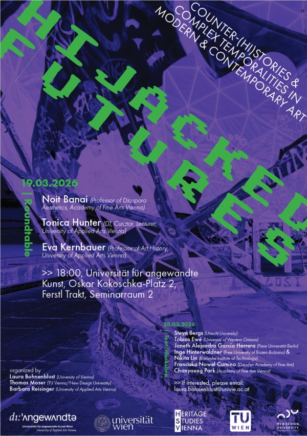 Veranstaltungsplakat Hijacked Futures 2026