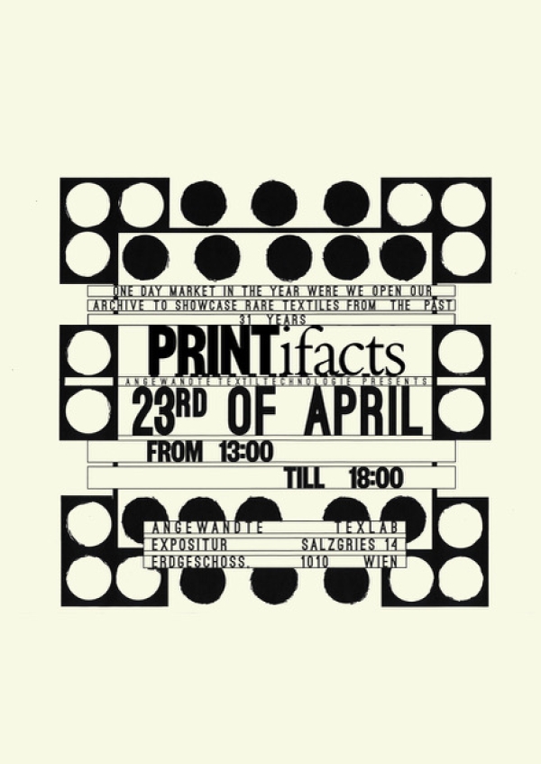 Veranstaltungsplakat
                                          PRINTifacts Angewandte