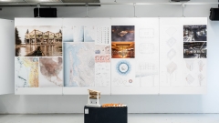 © University of Applied Arts Vienna, 2025,
                                          photo: Jorit Aust licensed under CC BY NC ND 4.0 Ansicht der Posterpräsentation und eines Modells