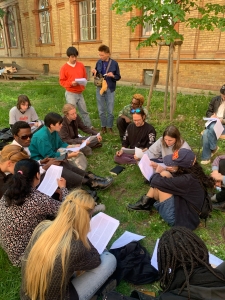 ZKF Malerei im Sommer 2025, Innenhof Oskar-Kokoschka-Platz 2